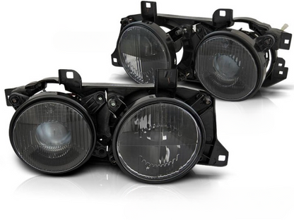 💫ART.6225 FARI ANTERIORI NERI per BMW E32/E34 1991-1996💫