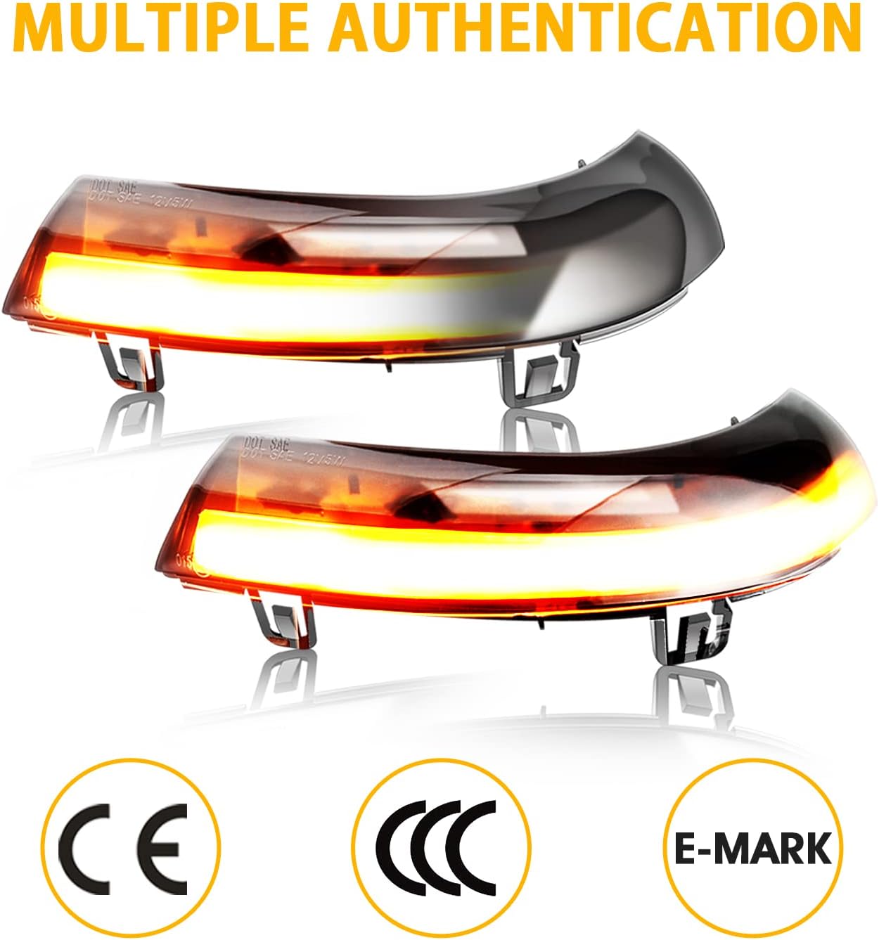 Dynamic Arrows LED Sequential Turn Signal Indicator Dynamic Light Compatible with VW Golf 5 GTI V MK5 Jetta Passat B5.5 B6 R36 R32 Eos Sharan SuperB