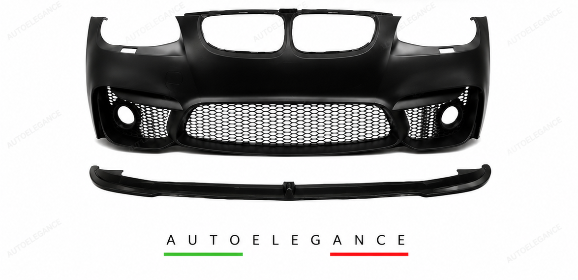 💕PARAURTI ANTERIORE BMW E92 E93 06-10 LOOK M4 SRA GRIGLIE FENDINEBBIA SPLITTE💕