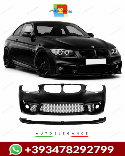 💕PARAURTI ANTERIORE BMW E92 E93 06-10 LOOK M4 SRA GRIGLIE FENDINEBBIA SPLITTE💕