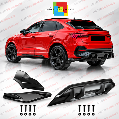 ART.10054 +ART.10055 DIFFUSORI+FLAPS ADATTO PER UDI Q3 S-Line Sportback