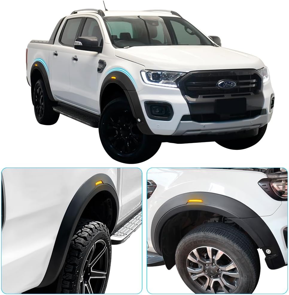 💫ART.3615 Parafanghi Allargati Medium LIGHT per Ford Ranger T7 T8 15-22💫