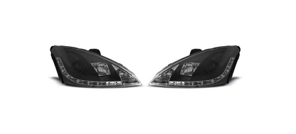 💫ART.6418 FARI ANTERIORI DAYLIGHT NERI per FORD FOCUS 2001-2004 💫