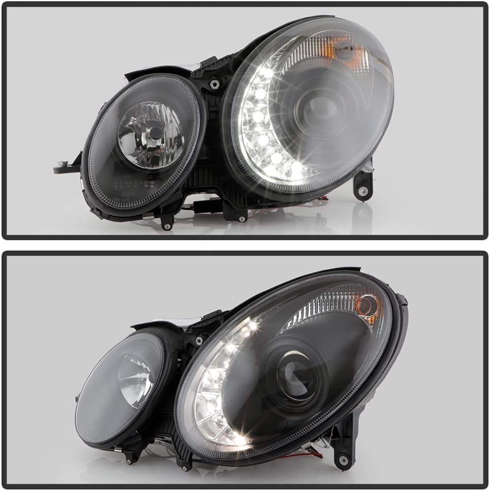 💫ART.7221 FARI "DAYLIGHT" NERI adatto per MERCEDES W211 Classe-E 02-06💫
