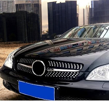 💥GRIGLIA RADIATORE NERO DIAMANTE ADATTO PER Mercedes Benz W219 CLS Kl 08-11💥