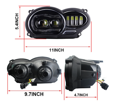 💕ART.7876 FARO  MOTO  FULL FULL  LED BMW 2005 - 2012 R1200GS / 2006 -2013 💕