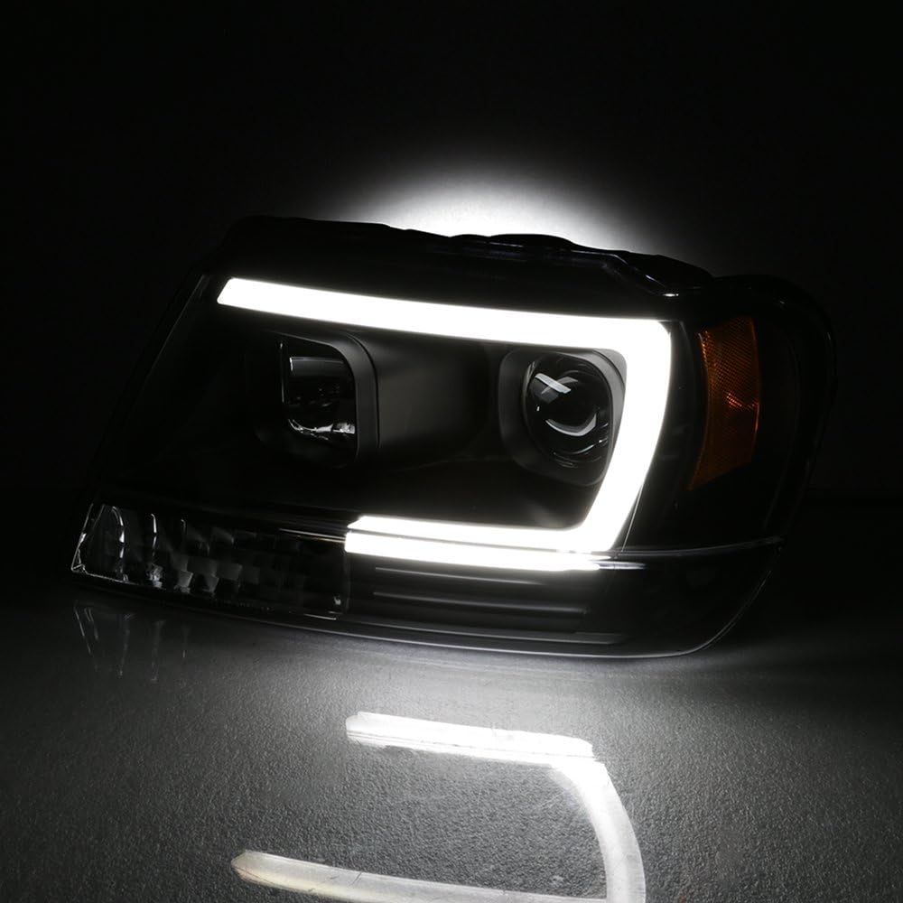 💫ART.6429 FARI LED TUBE LIGHT NERI per JEEP GRAND CHEROKEE 99-05 💫