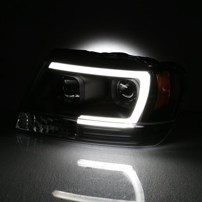💫ART.6429 FARI LED TUBE LIGHT NERI per JEEP GRAND CHEROKEE 99-05 💫
