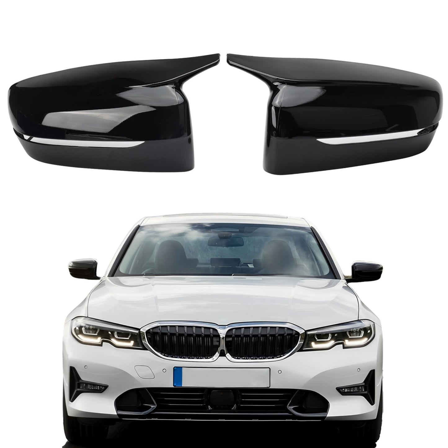 💫ART.4494 Set di Calotte Specchietti di Ricambio per BMW Serie 5 G60 G61 2023💫