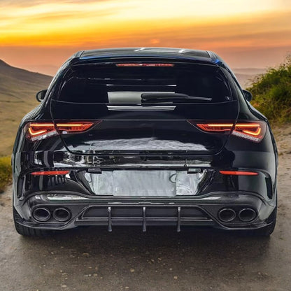 👌Terminali di Scarico Look A45 AMG Nero per Mercedes Classe A W177 CLA C118 GLA