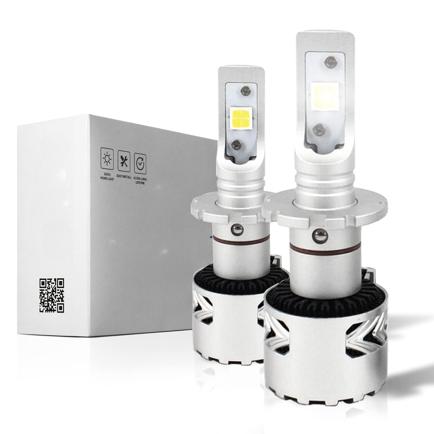 😎KIT LED H7 SSANGYONG KYRON 6500K CANBUS XENON 12000LM LUMEN MONO LED😎