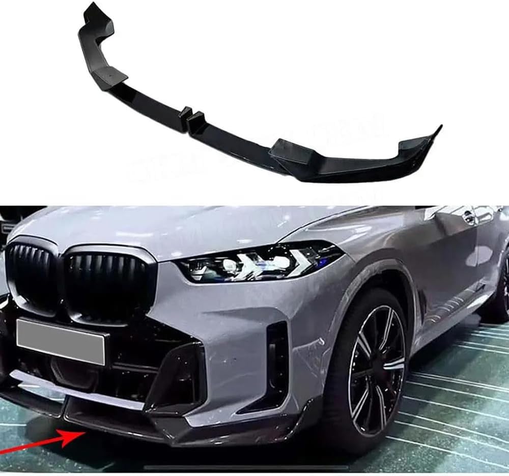 Auto Spoiler Frontali per BMW X5 G05 LCI M Sport 2023,ABS Spoiler Anteriore Car Front Bumper Spoiler Anteriore Anti Collisione Parti Styling Spoiler