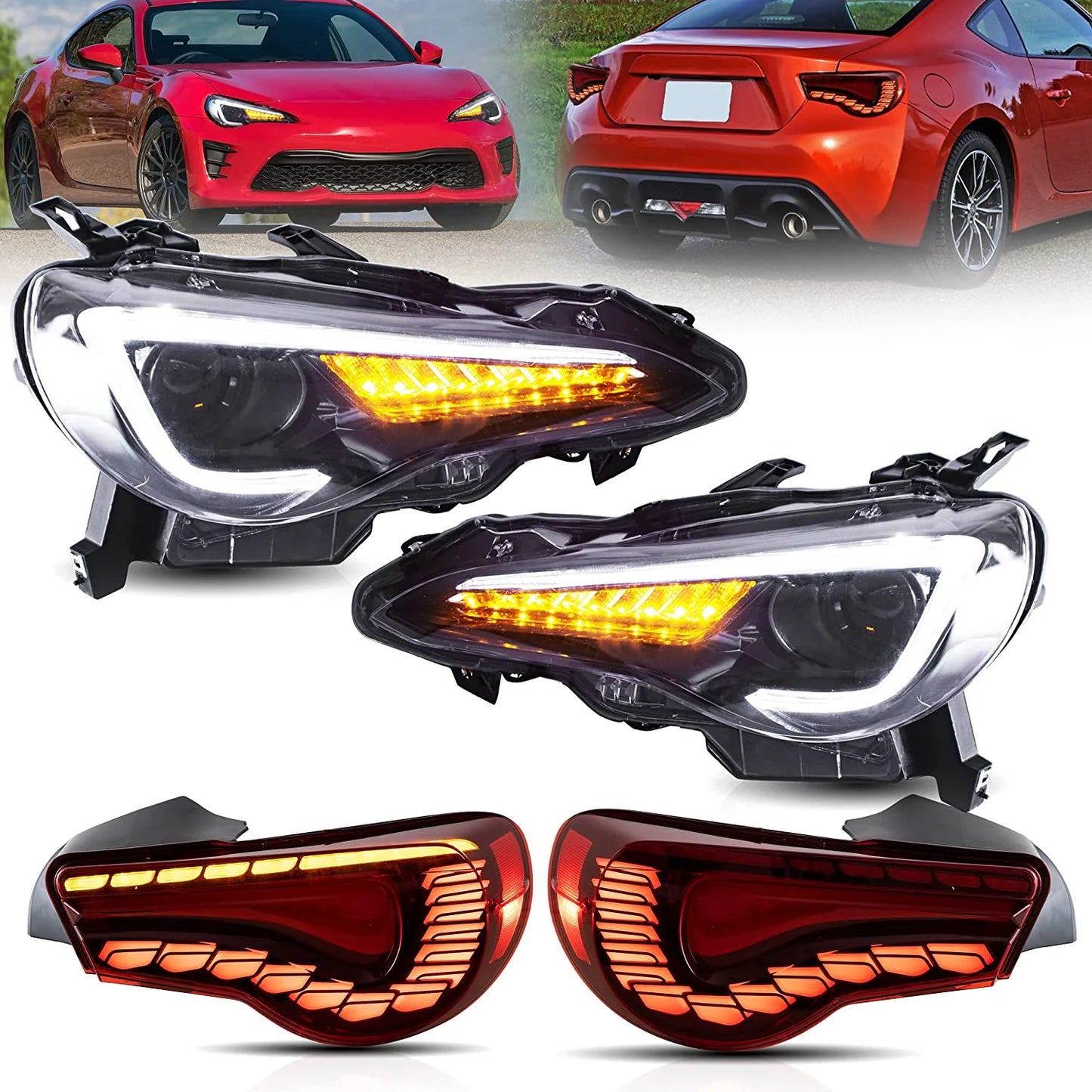 LED Headlights and Taillights fit for Toyota 86 2012-2020 Subaru BRZ 2013-2020 Scion FR-S 2013-2016 