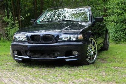 EAGLE EYES Angel Eyes headlight set in black for BMW E46 Limo Tour LED 3 Series 