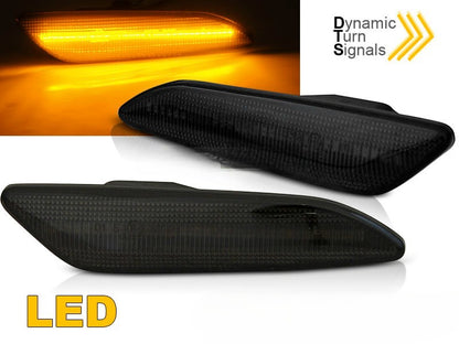 ⭐LUCI DI SEGNALAZIONE LED NERO SEQ ADATTO PER  ALFA ROMEO 156/147/ FIAT TIPO ⭐