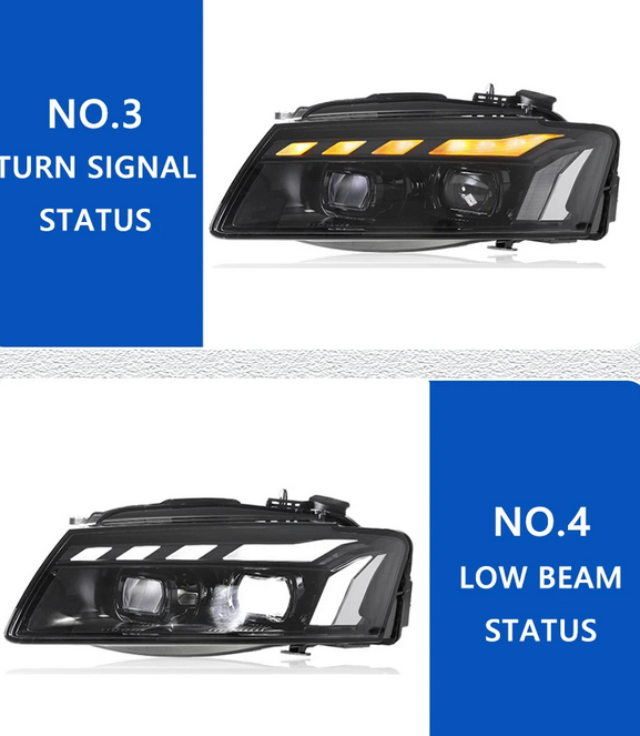 💕ART.8381 FARI ANTERIORI FULL FULL LED Audi A5 2008-2011💕
