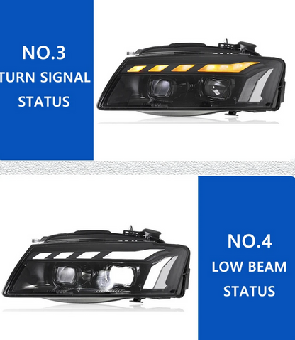 💕ART.8381 FARI ANTERIORI FULL FULL LED Audi A5 2008-2011💕