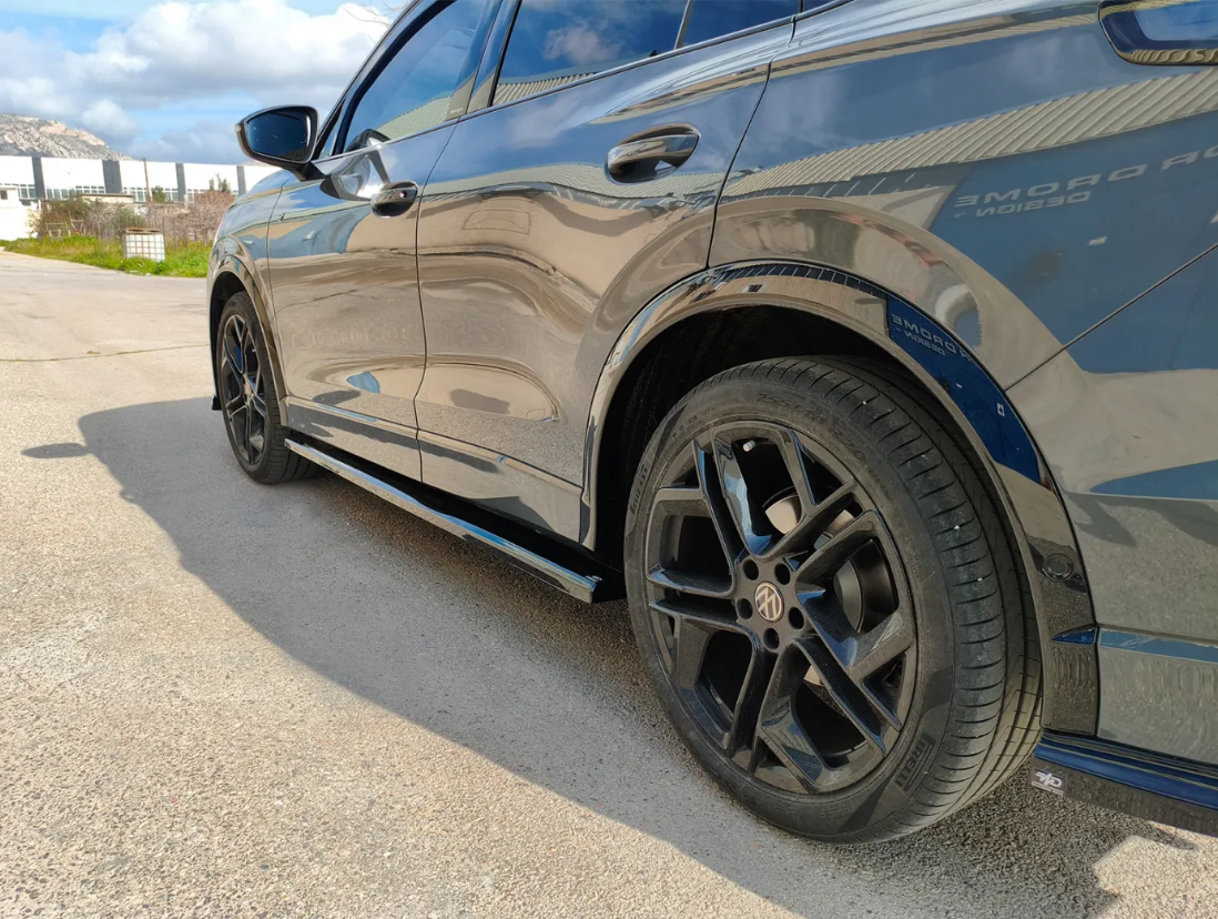 💕ART.9557 SOTTO MINIGONNE  Volkswagen Tiguan Mk3 R-Line NERO  LUCIDO💕