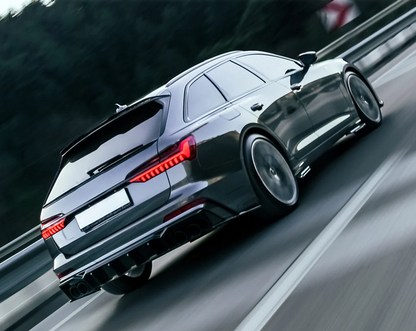 💕ART.1852 SPOILER AUDI  A6 C8 2019+ AVANT S6 SLINE NERO LUCIDO ALA💕