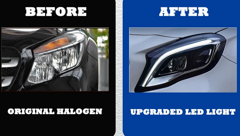 💕ART.4860 FARI  ANTERIORI FULL FULL LED Mercedes-Benz GLA X156 2015-2020💕