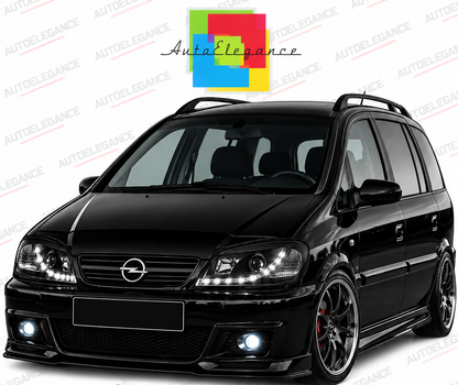 ART.11009 FARI ANTERIORI ADATTO PER OPEL ZAFIRA 04.99-06.05 NERO  LED