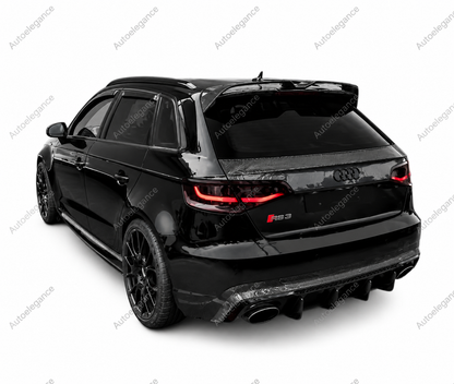 🔥ART.9883 SPOILER IN FIBRA DI CARBONIO PER AUDI A3 S3 RS3 8V SPORTBACK 13-20🔥