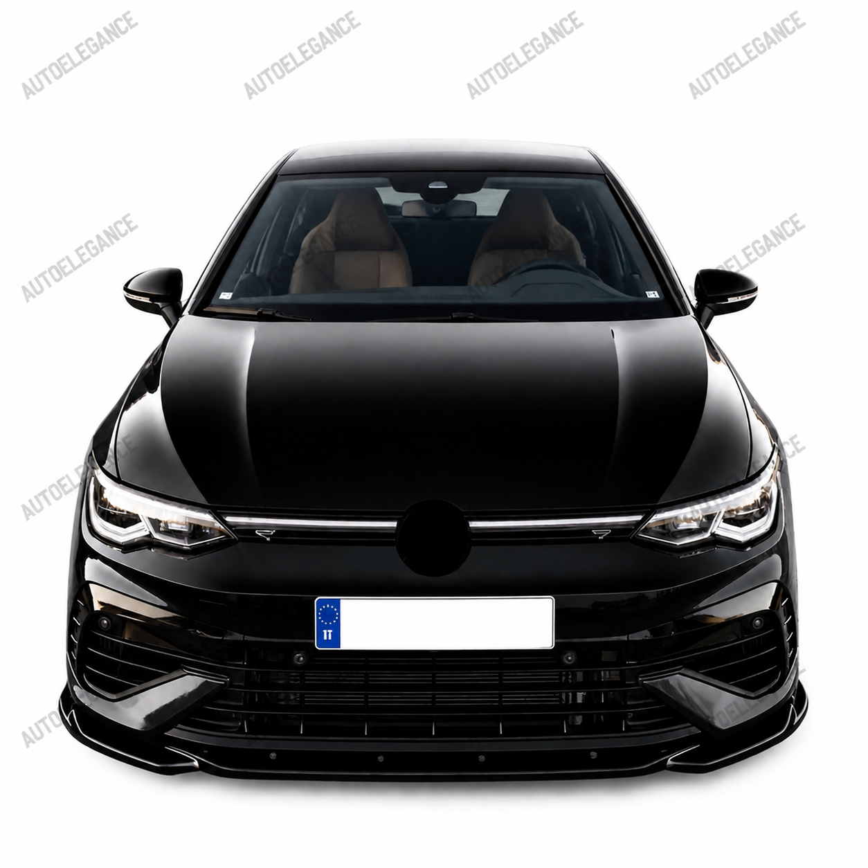 💫Splitter Anteriore Nero Lucido per Golf R MK8 2020-2024💫
