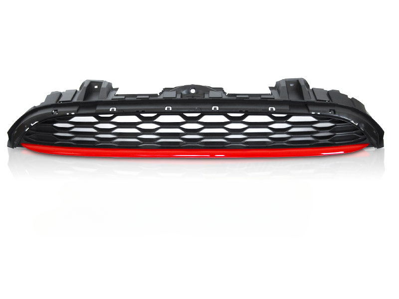 BLACK RED SPORT GRILLE SUITABLE FOR MINI COOPER F55 F56 F57 14-21