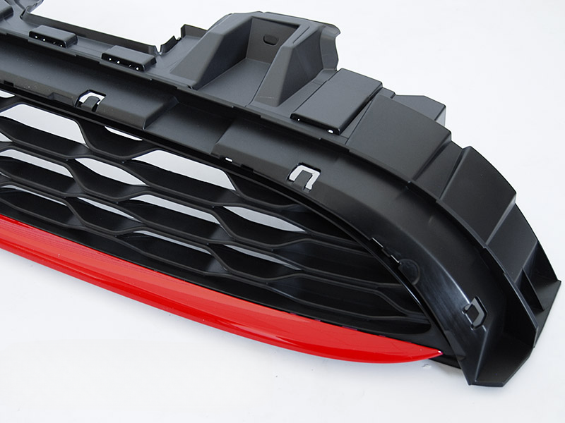 BLACK RED SPORT GRILLE SUITABLE FOR MINI COOPER F55 F56 F57 14-21