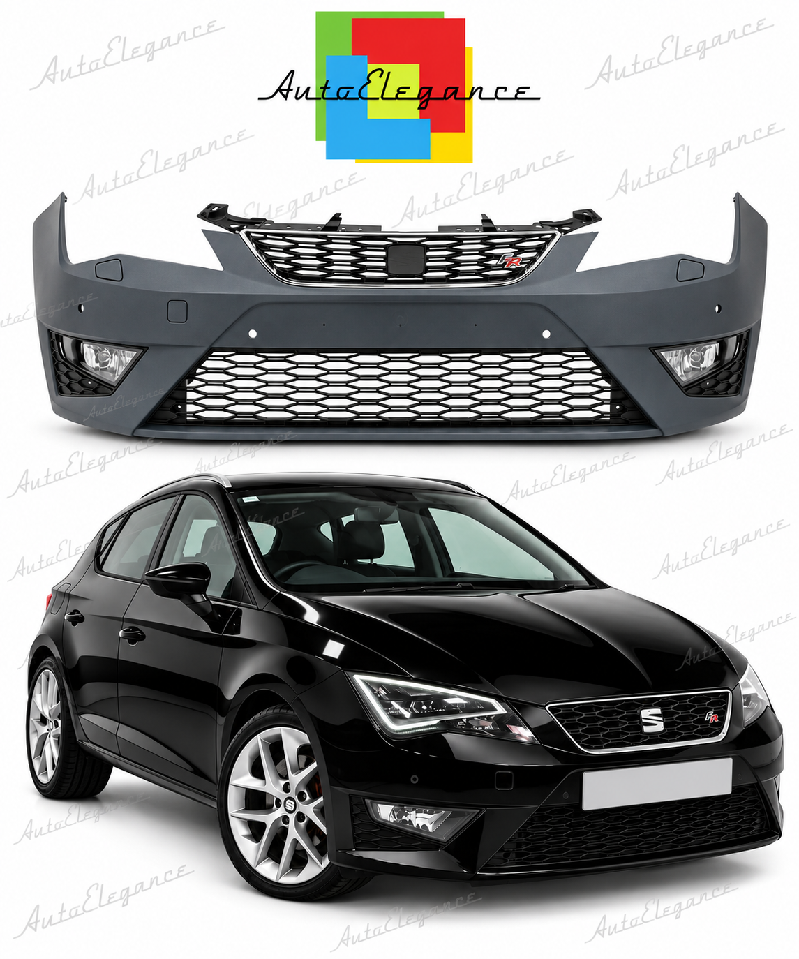 👉Paraurti anteriore stile FR adatto per Seat Leon MK3 (5F) 12-19👈