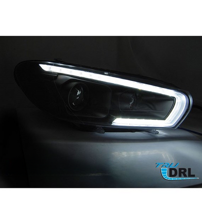 SPLITTER SUITABLE FOR VW GOLF 8 GTI GTD RLINE LOOK GLOSSY BLACK SPORTY DESIGN 
