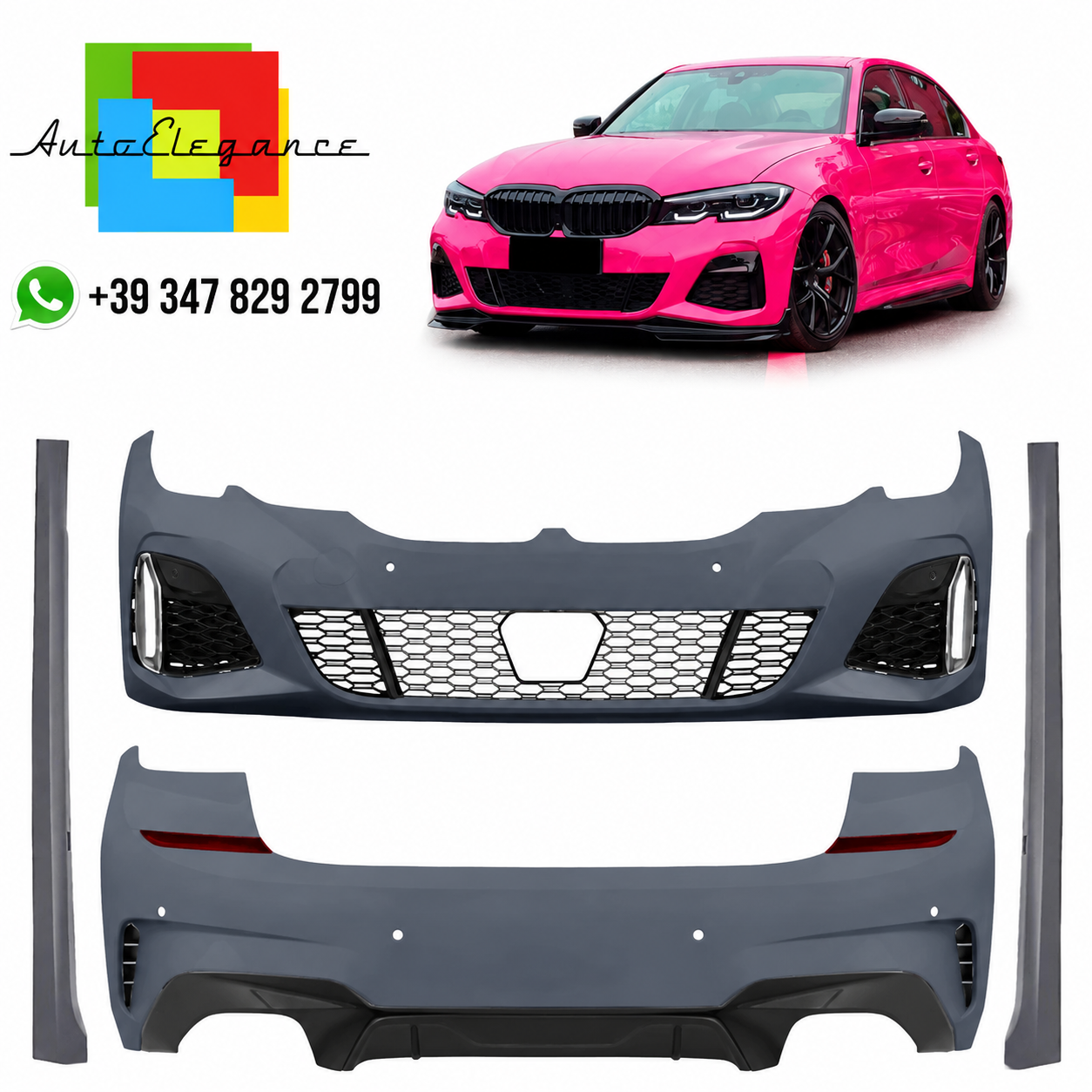 💫Bodykit Sportivo PDC/ACC per BMW Serie 3 G20 Berlina (2019-2022)💫