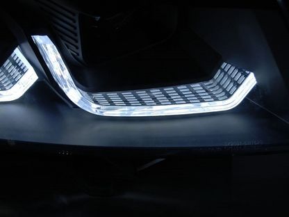 SPLITTER SUITABLE FOR VW GOLF 8 GTI GTD RLINE LOOK GLOSSY BLACK SPORTY DESIGN 