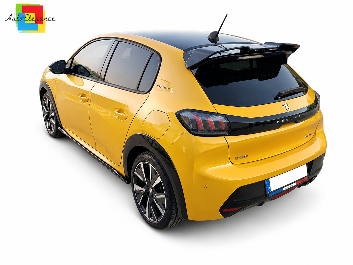 👉Spoiler Tetto Posteriore V.3 Peugeot 208 Mk2 19+ Alettone PU Non Verniciato👈