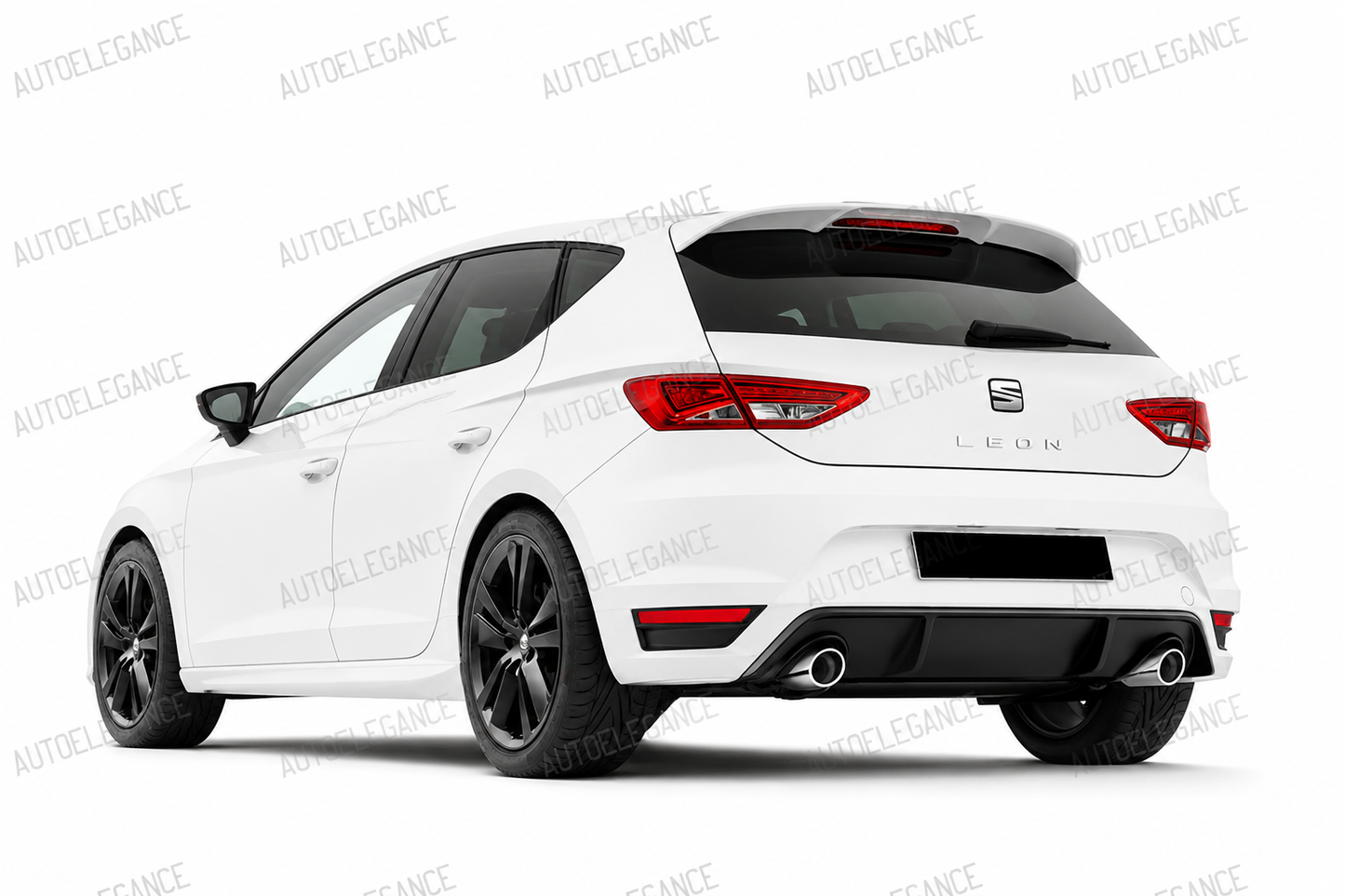💕ART. 0858 PARAURTI POSTERIORE SEAT LEON 5F 5 PORTE LOOK FR CON USCITA 1+1 💕