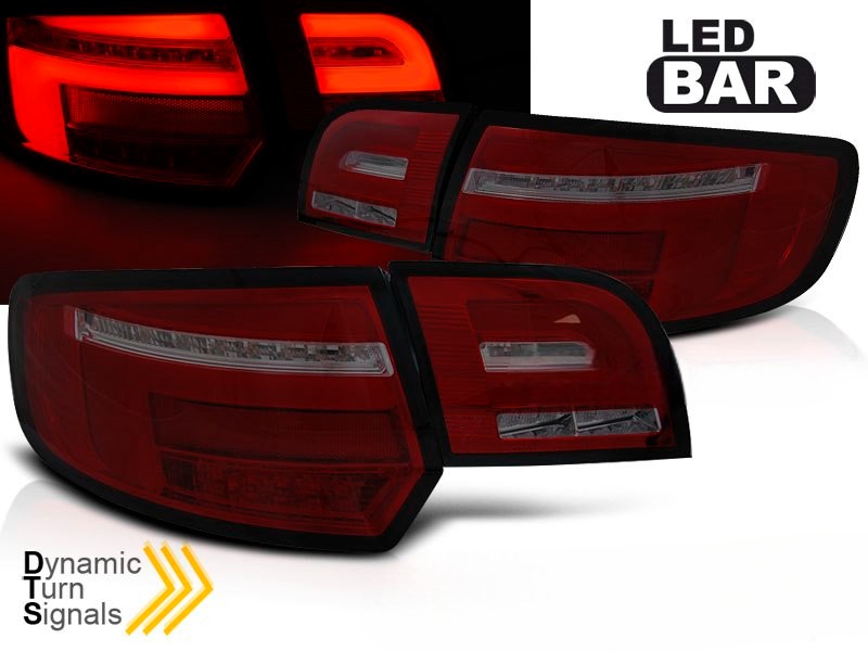 💫 ART.6260 Fanali posteriori LED rosso fume adatti per AUDI A3 8P 03-08 💫
