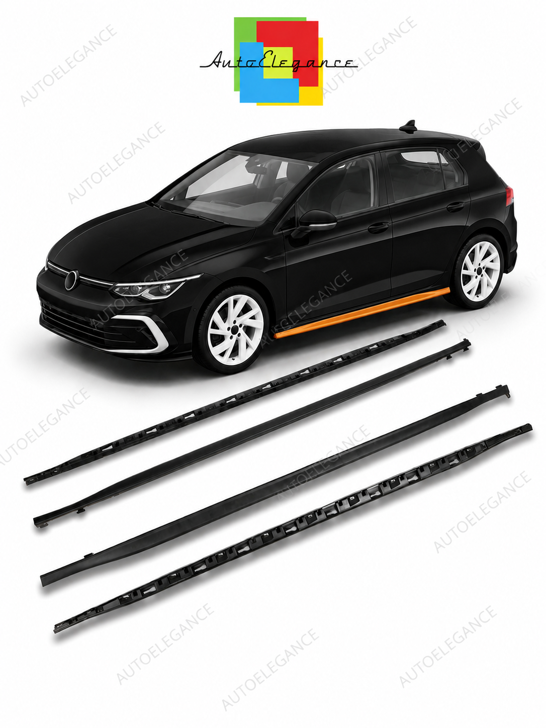 👉MINIGONNE LATERALI SET COMPLETO - VOLKSWAGEN GOLF 8 (2019-ON) R-LINE👈
