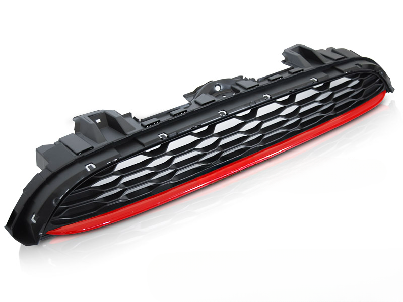 BLACK RED SPORT GRILLE SUITABLE FOR MINI COOPER F55 F56 F57 14-21