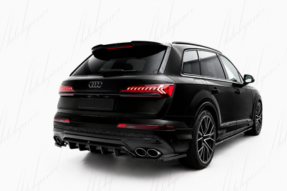 🔥ART.9708 SPLITTER POSTERIORE (CON BARRE VERTICALI) AUDI SQ7 Mk2 4M FACELIFT🔥
