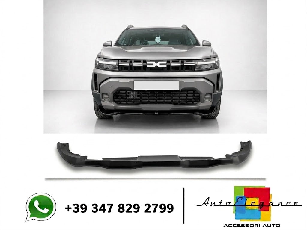 💕Splitter ANTERIORE Dacia Duster Mk3 Nero lucido💕
