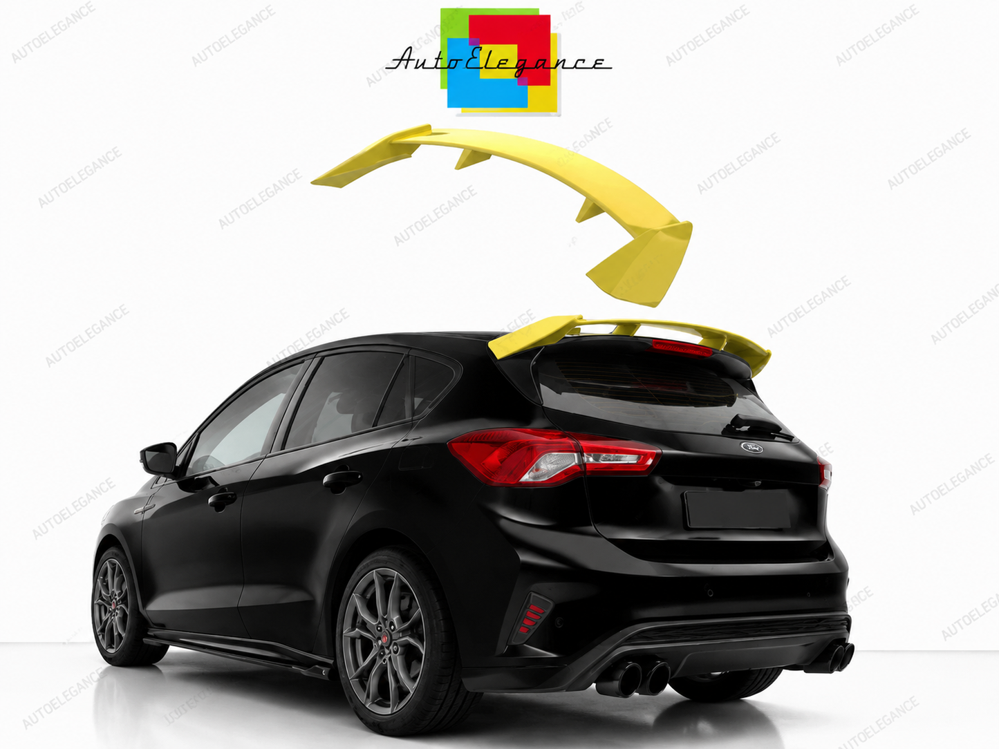👉Spoiler Tetto Posteriore Ford Focus Hatchback MK4 18 – Poliuretano PU grezzo👈