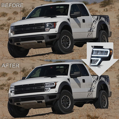 LED Headlights and Taillights Fit for Ford F150 2009-2014 