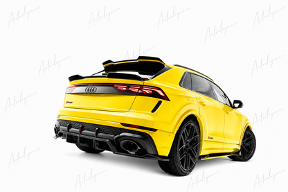 🔥ART.9687 SPLITTER POSTERIORE CON BARRE VERTICALI PER AUDI RSQ8 Mk1 FACELIFT🔥
