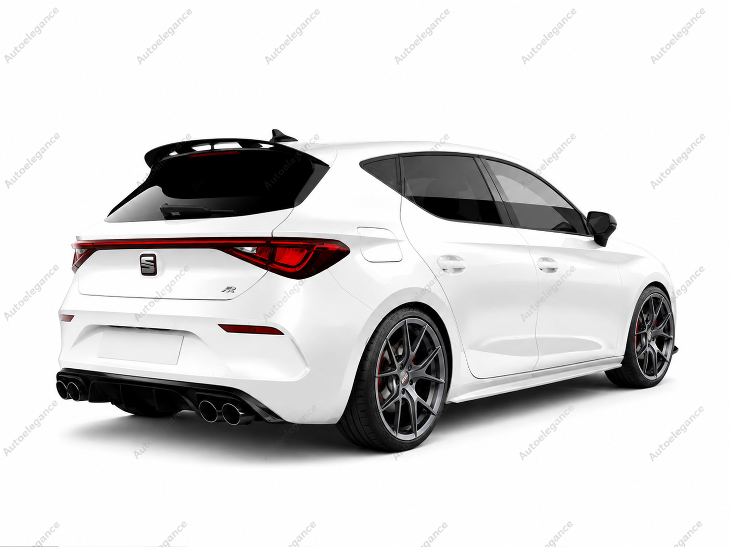 🔥ART.9917 SPOILER PER TETTO STILE OT NERO LUCIDO PER SEAT LEON MK4 20-24🔥