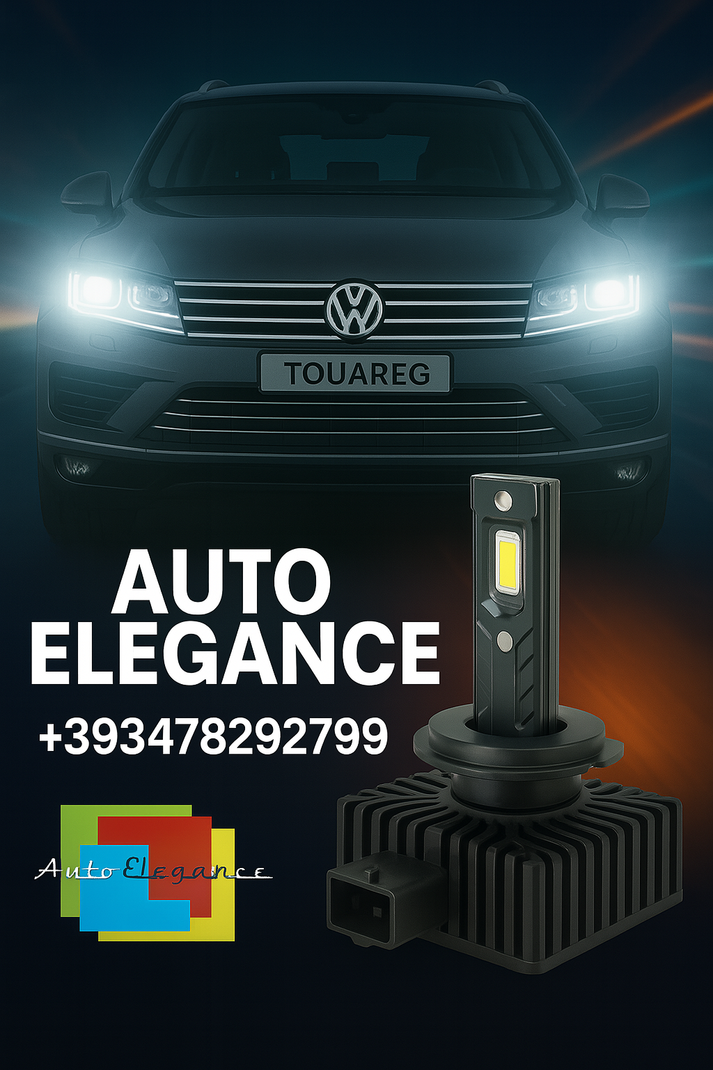 💕COPPIA LAMPADE D1S LED DA XENON A LED PER VW TOUAREG I💕