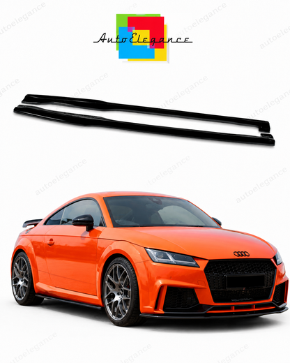 💕 Sotto  minigonne  adatto per Audi TT Mk3 8S RS  nero lucido 💕