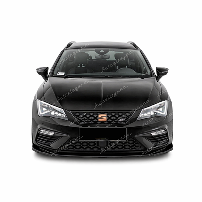 🔥ART.9572 SPLITTER ANTERIORE LEON MK 3.5 FL MAX V5 NERO LUCIDO / 2017-2020🔥