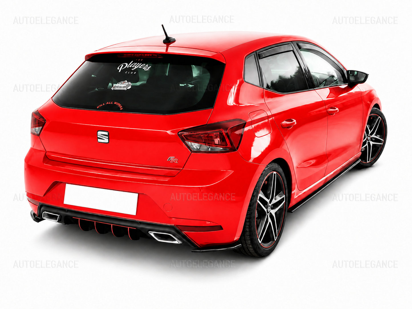 💫ART.9752 SOTTO MINIGONNE PER SEAT IBIZA V5 NERO LUCIDO💫
