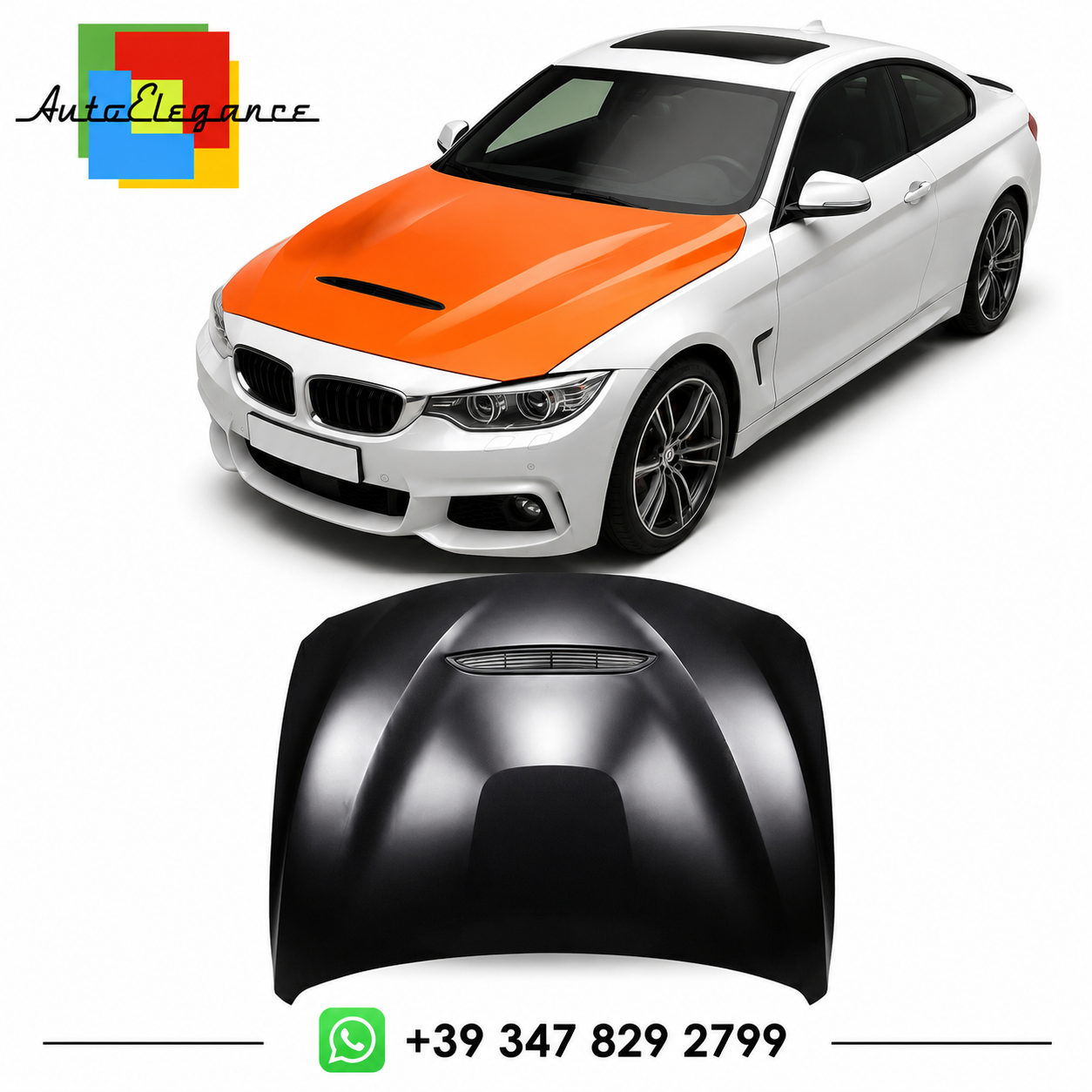 👉Cofano Anteriore in Alluminio per BMW Serie 3 F30 F31 / 4 F32 F33 F36 2013+👈