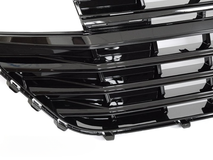 💫ART.7510 GRIGLIA NERA LUCIDA CON / BASE LOGO per VW T6.1 2020+💫